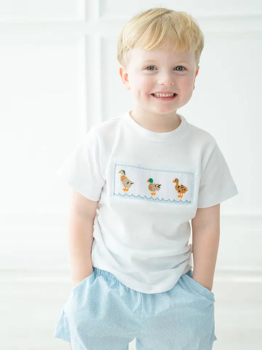 Ducks Smocked Beau T-Shirt/Shorts Set